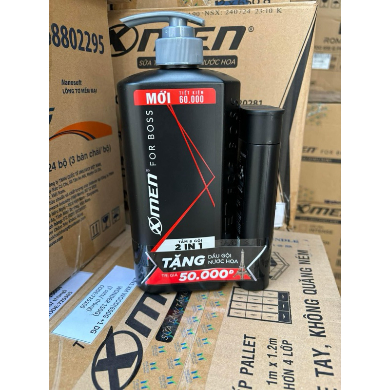 Tắm Gội X-Men for Boss Intense 2in1 650gr