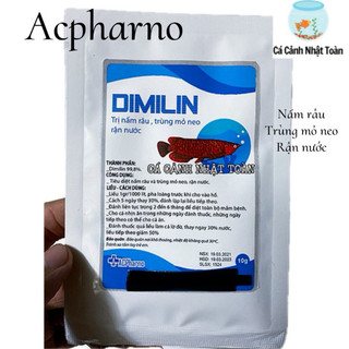 Dimilin Plus Acpharno (10gram) Diệt nấm râu, trùng mỏ neo, rận nước, ký sinh trùng cho cá rồng