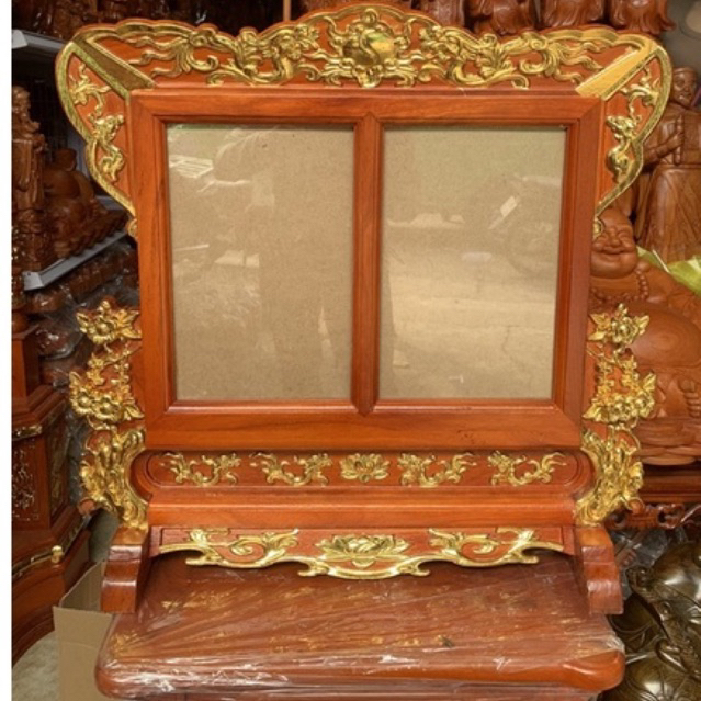 khung ảnh đôi đục hoa mai