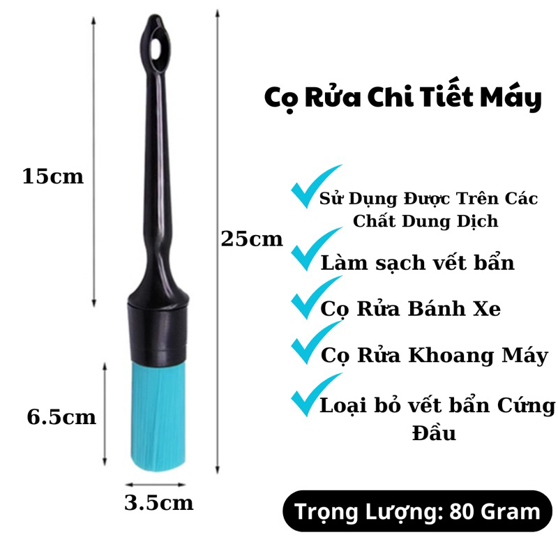 [CỌ RỬA XE] Cọ Nhựa Lông Xanh Size Lớn Vệ Sinh Chi Tiết Khoang Máy Dày ...