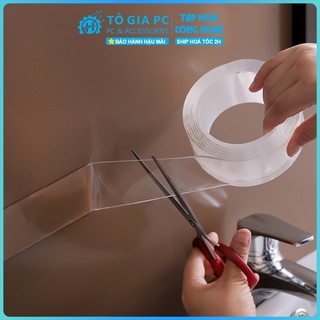 Băng keo 2 mặt siêu dính chắc trong suốt đa năng, miếng dán chống trượt đa năng miếng dán dính mạnh không để lại vết keo