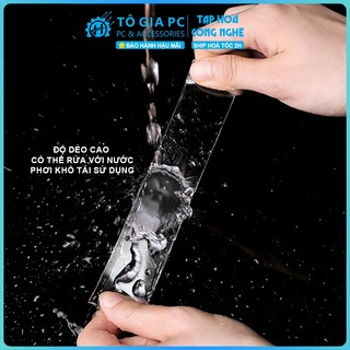 Băng keo 2 mặt siêu dính chắc trong suốt đa năng, miếng dán chống trượt đa năng miếng dán dính mạnh không để lại vết keo