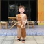 bộ bà ba trẻ em "vàng bò" - KHÔNG KÈM KHĂN - bộ quần áo cho bé đi chơi Trung Thu, Lễ Hội của nhà lenguyen.baby