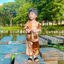 bộ bà ba trẻ em "vàng bò" - KHÔNG KÈM KHĂN - bộ quần áo cho bé đi chơi Trung Thu, Lễ Hội của nhà lenguyen.baby