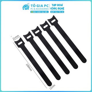 Dây buộc cáp Velcro Tự dính Lưu trữ Sạc Cáp Tai Nghe Dây đeo ràng buộc Dây buộc cáp cố định gọn gàng chống rối gọn gàng