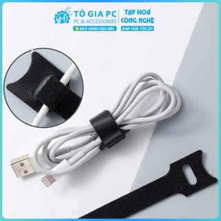 Dây buộc cáp Velcro Tự dính Lưu trữ Sạc Cáp Tai Nghe Dây đeo ràng buộc Dây buộc cáp cố định gọn gàng chống rối gọn gàng