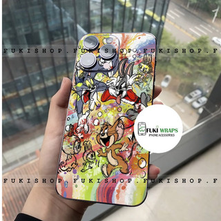 Miếng dán Skin Mặt Lưng / Ốp Lưng Tom Jerry MS03  FULL VIỀN Dành cho 15 pro max 14 pro max 13 pro max  - Fukishop