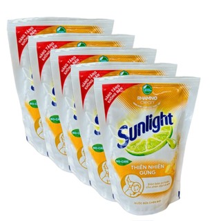 5 bịch Nước rửa chén Sunlight 200g/bịch (Hàng tặng) = 1kg