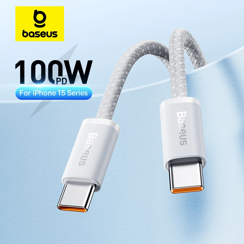 Cáp Sạc Nhanh 100W Baseus Dynamic 4 Type-C to Type-C – Bền Bỉ, Tốc Độ Cao