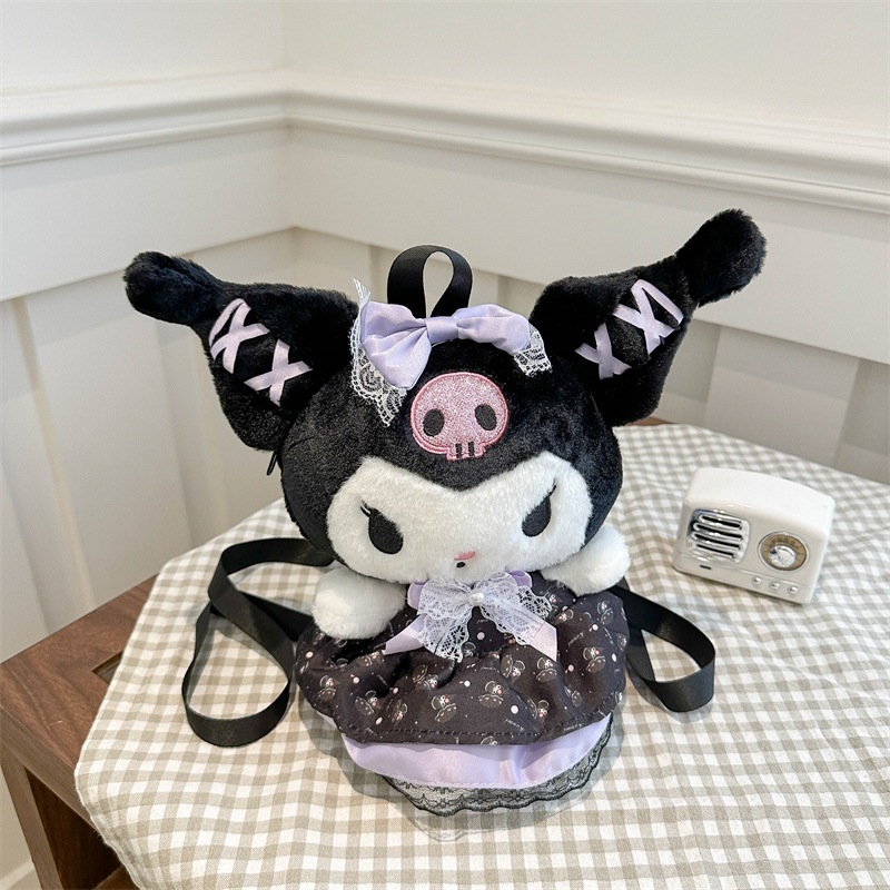 Balo Kuromi Melody Đáng Yêu Balo Gấu Bông Kuromi,Melody Kích Thước 32C Túi Kuromi,Melody Sang Trọng
