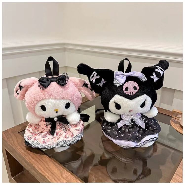 Balo Kuromi Melody Đáng Yêu Balo Gấu Bông Kuromi,Melody Kích Thước 32C Túi Kuromi,Melody Sang Trọng