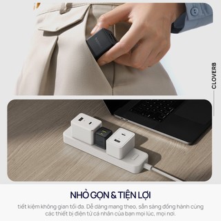 Củ Sạc Nhanh 20W Baseus Palm 2 Cổng USB-C USB-A cho iPhone iPad