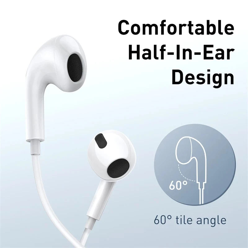Tai Nghe Baseus Encok 3.5mm lateral in-ear Wired Earphone H17