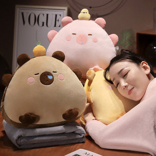 𝐇𝐎𝐓💥 Gấu gối chăn mền hình các bé Capy siêu đáng yêu💥Cam kết Gấu bông cao cấp