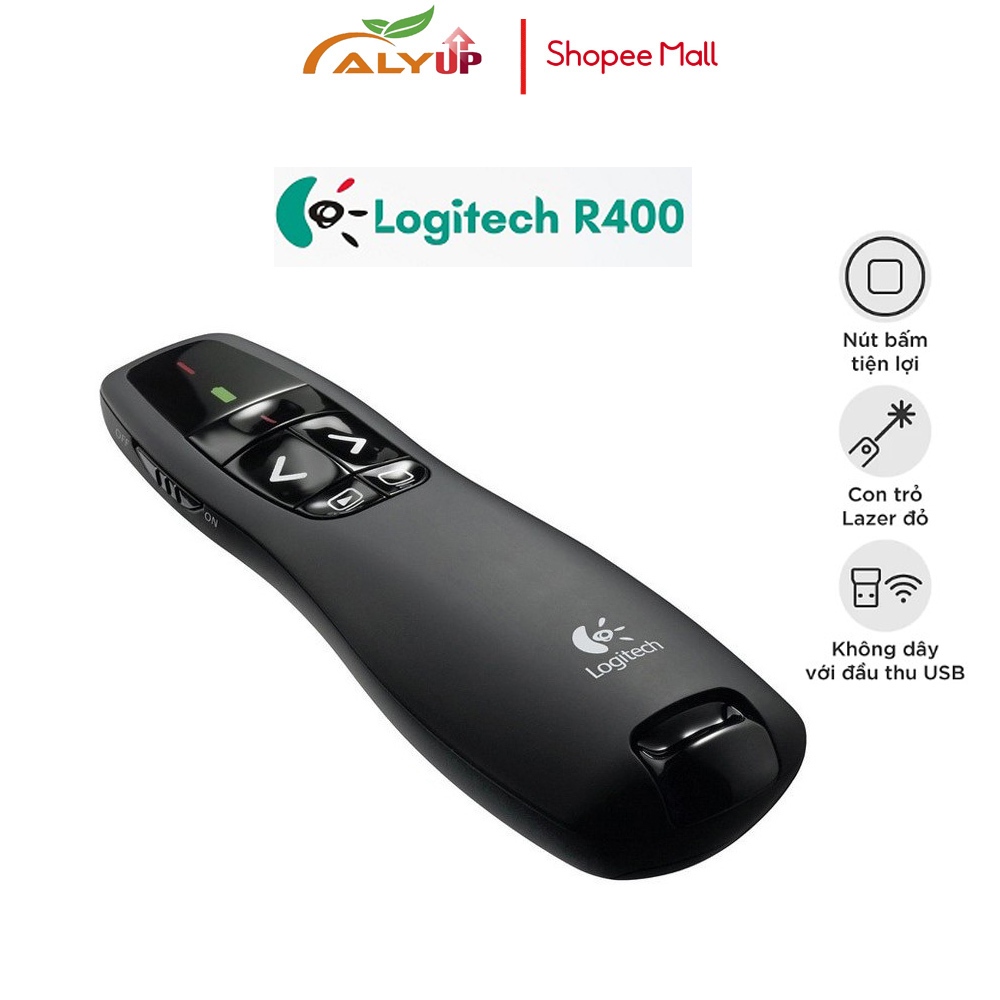 Bút Trình Chiếu Laser Logitech R400, Bút Thuyết Trình Từ Xa Trình Chiếu ...