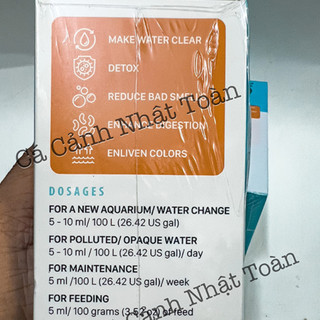Obio Koika (Chuyên cho Cá Lóc) men vi làm trong nước, khử mùi tanh bể cá cảnh kết hợp tảo biển chai 30ml