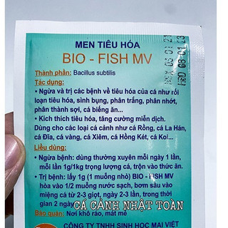 Men tiêu hóa MV Bio Fish Mai Việt cho cá cảnh gói 10g