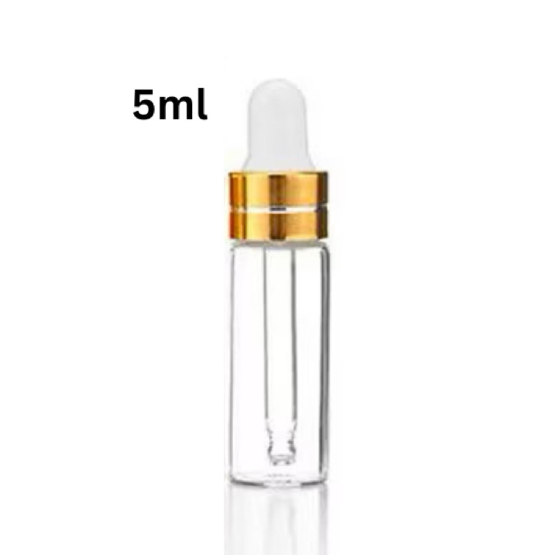 Chai chiêt tinh dầu Serum Mini 5ml khoen vàng có đầu hút AD5