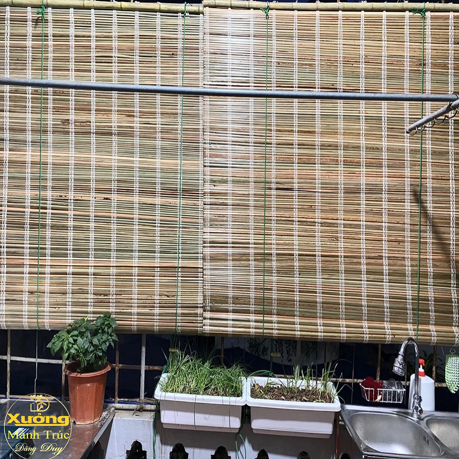 Mành Che Nắng Rộng 1,5m/ 1,6m Cao 2m Mành Cọ Rèm Cửa Màn Che Mưa Nắng ...
