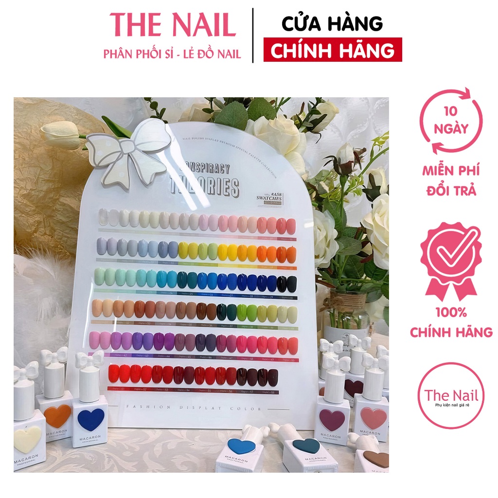 Set sơn gel Macaron chính hãng 58 màu - Sơn móng tay làm nail Hàn Quốc ...