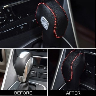 Bao da bọc cần số phanh tay xe Ford ecosport, Fiesta, Focus số tự động đời từ 2013->2024 bằng da bò