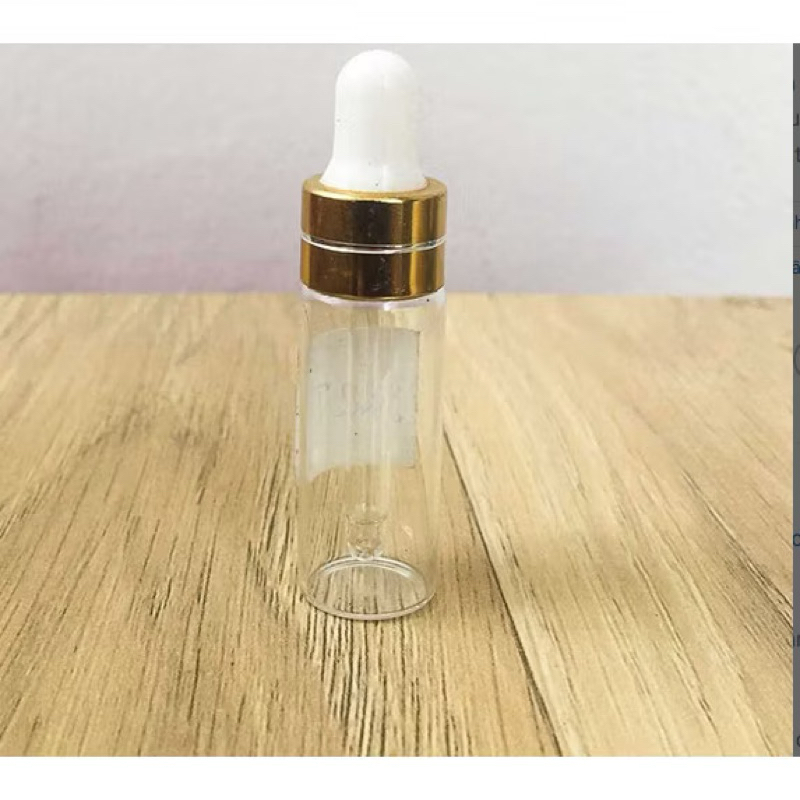 Chai chiêt tinh dầu Serum Mini 5ml khoen vàng có đầu hút AD5