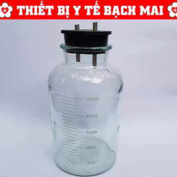 Bình Thủy Tinh Đựng Dịch Cho Máy Hút Dịch 2 Bình Các Loại