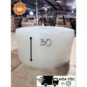 30cm x 100m - Cuộn bóng khí xốp hơi xốp nố, đóng hàng, gói hàng