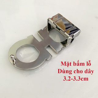 Mặt khoá thắt lưng không kèm dây chữ a kiểu bấm lỗ siêu đẹp dùng cho bản dây 3,2-3.3cm
