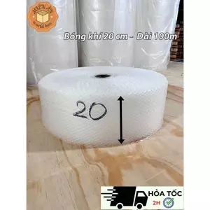 20cm x 100m - Cuộn bóng khí xốp hơi xốp nố, đóng hàng, gói hàng
