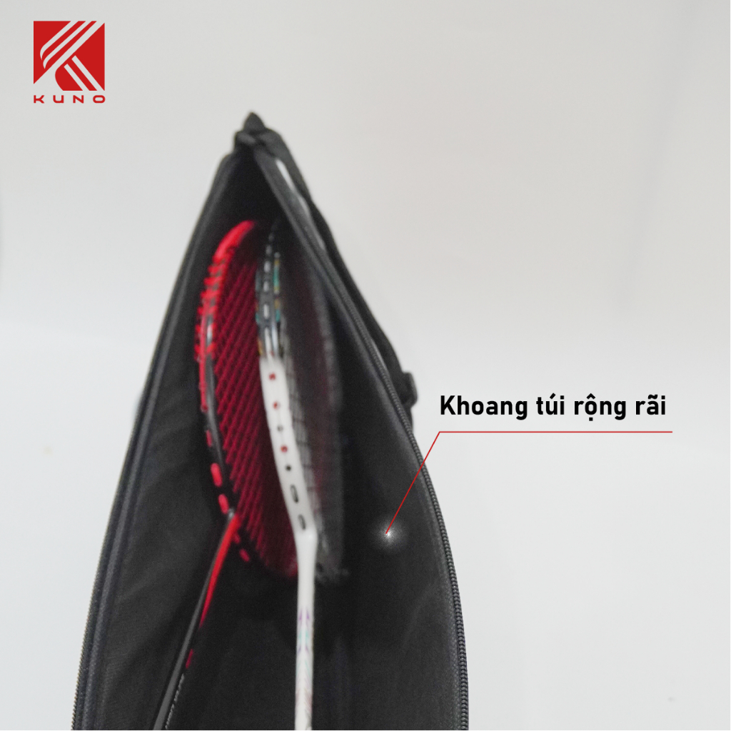 Ảnh Túi Đựng Vợt 1 Ngăn KUNO Chống Thấm Nước, Bào Mòn, Ngăn Chứa Lớn - K001 4
