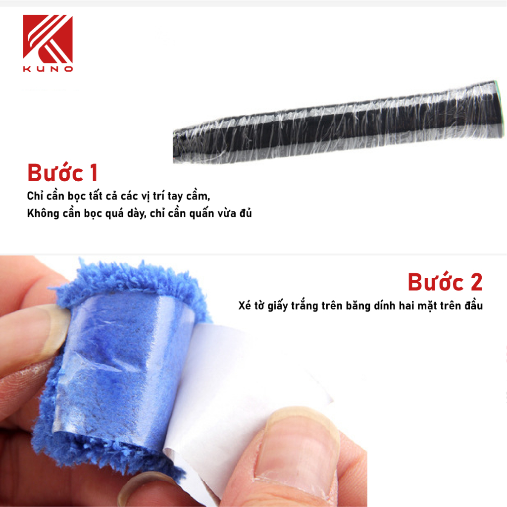 Ảnh Quấn Cấn Vải Siêu Bền, Bám Tay, Thấm Hút Mồ Hôi Cao Cấp, Cuộn 10m 4