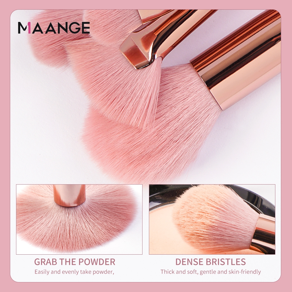 MAANGE Bộ cọ trang điểm mềm 13 chiếc gồm kem che khuyết điểm mặt và cọ trang điểm mắt Túi đựng cọ trang điểm 5818 | BigBuy360 - bigbuy360.vn