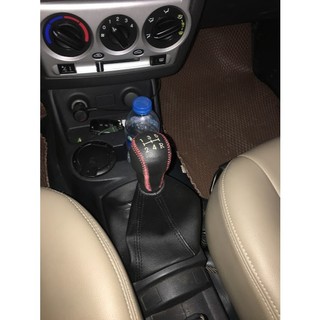 Bao da bọc cần số các đời xe Chevrolet Spark số sàn da bò thật (khách mua nhắn giúp shop tên xe, đời xe)