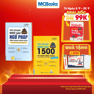 Sách - Combo Học Nhanh Nhớ Lâu 1500 Từ Vựng Tiếng Trung Thông Dụng Và Học Nhanh Nhớ Lâu Ngữ Pháp Tiếng Trung Thông Dụng