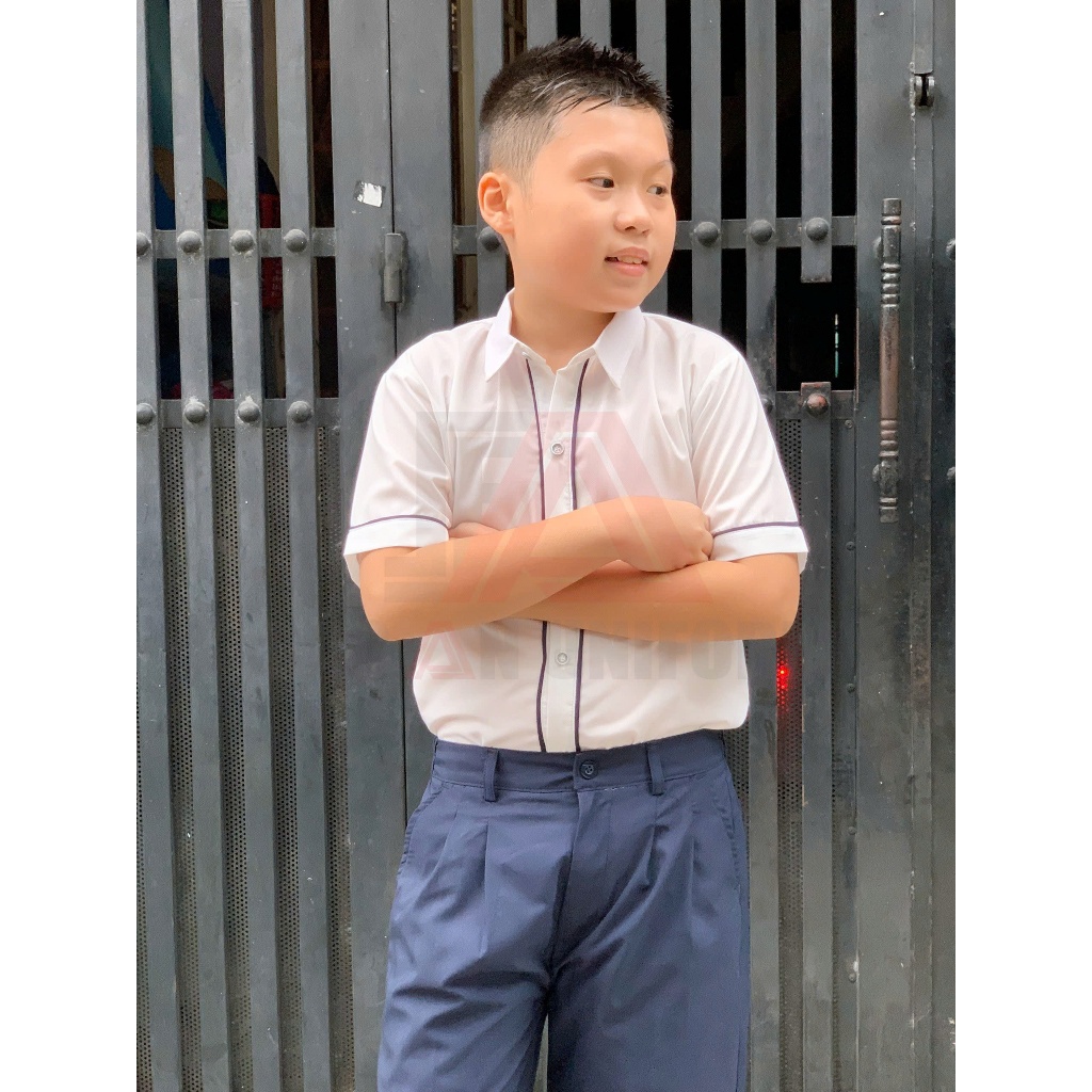 Chân váy nữ học sinh tiểu học xếp ly màu xanh đen vải tốt bền màu, chân váy bé gái đi học cấp 1