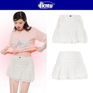 Chân váy trắng đuôi cá ngắn DKMV dáng chữ A lưng cao thắt nơ xinh xắn Minia Skirt | K-V3