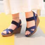 Dép sandal nữ quai chéo đế xuồng 19966 dáng sang, siêu nhẹ, cao gót 8cm made in Japan Kobe Nhật Bản