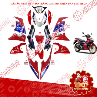 Dàn Áo Winner X 2024, Dàn Áo Xe Winner V4 Đỏ HRC (Đỏ Trắng Đen) Phiên Bản Thể Thao Chính Hãng - ZZM