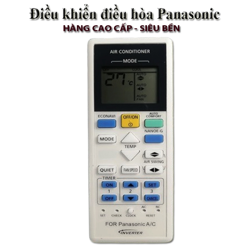 Điều Khiển Điều hòa Panasonic 2 Chiều Inverter ( Bản To) | Shopee