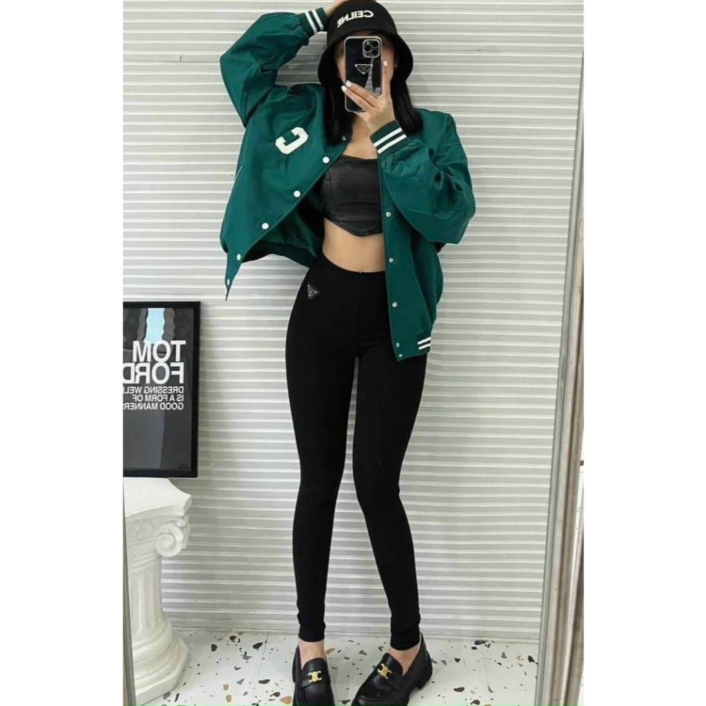 Quần Nữ Legging Parada Nâng Mông, Chất Liệu Cottong Dày , Đanh Đẹp Cạp Cao Ghen Bụng Mã Túi Nâu Hót Hít