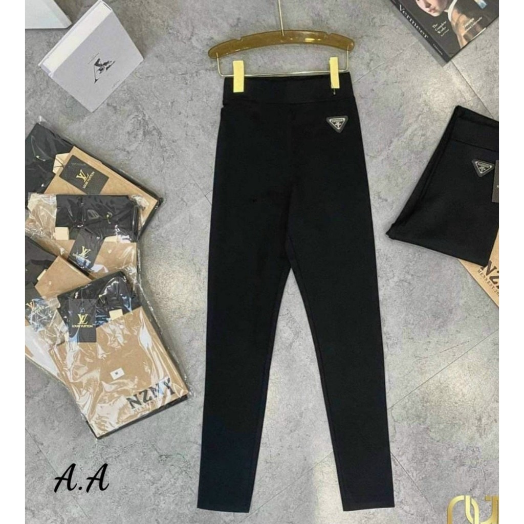 Quần Nữ Legging Parada Nâng Mông, Chất Liệu Cottong Dày , Đanh Đẹp Cạp Cao Ghen Bụng Mã Túi Nâu Hót Hít