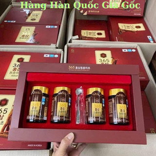 [DATE 2028] Cao Hồng Sâm Đông Trùng Hạ Thảo 365 Hàn Quốc Hộp 4 lọ x 240g, Bồi bổ sức khỏe, chống mệt mỏi