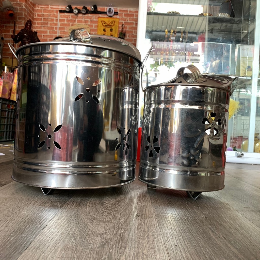Lò đốt giấy tiền ,vàng mã INOX 🏮(2 size) | Shopee Việt Nam