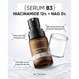 Tinh chất dưỡng ẩm DrCeutics Niacinamide 12% + NAG 5% (30g/40g)