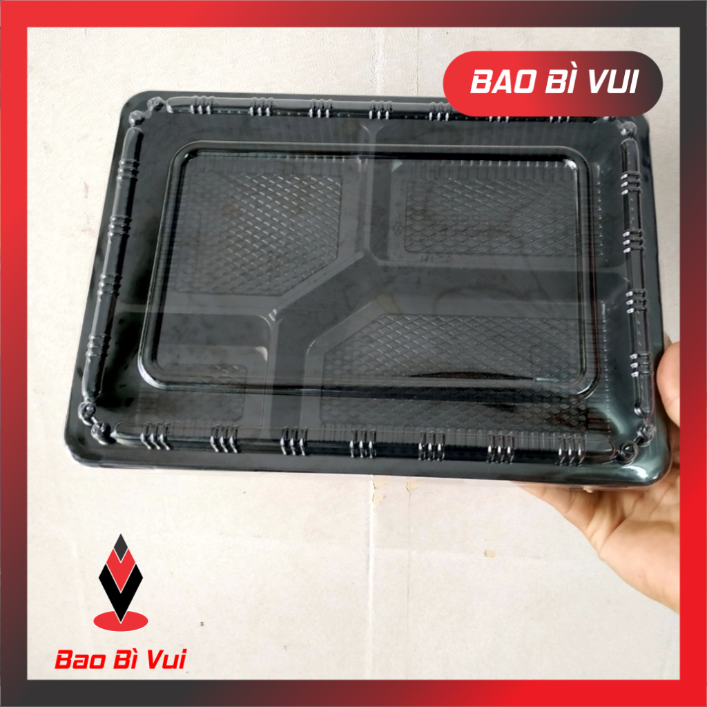 [ Lốc 50] Hộp nhựa đế đen đủ size HT12 / HT17 / HT88 / HT25 - BAO BÌ VUI