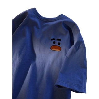 Áo thun phông nữ nam form rộng Áo tay lỡ unisex chất liệu cotton khô in hình mặt