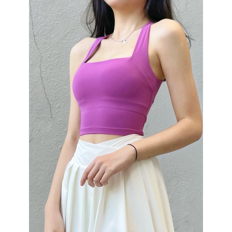 Áo bra thể thao dáng yếm đan chéo lưng chất liệu cao cấp