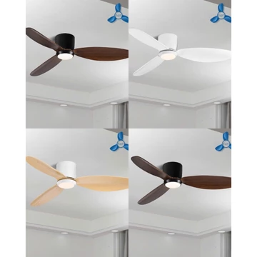 [Cao Cấp]Quạt trần cổ ngắn 16cm,Quạt trần lắp phòng khách nhỏ,phòng ngủ động cơ DC inverter kèm khiển có đảo chiều