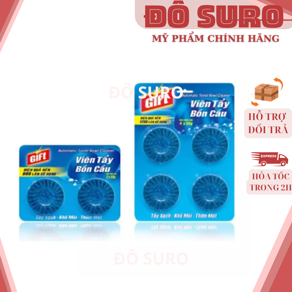 Viên Thả Bồn Cầu GIFT 55g ( Một viên hiệu quả đến 300 lần sử dụng)